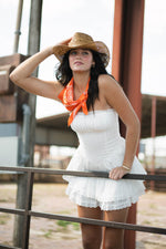 Jenna Strapless Mini Dress - White