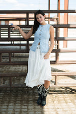 Adelaide Midi Skirt - White
