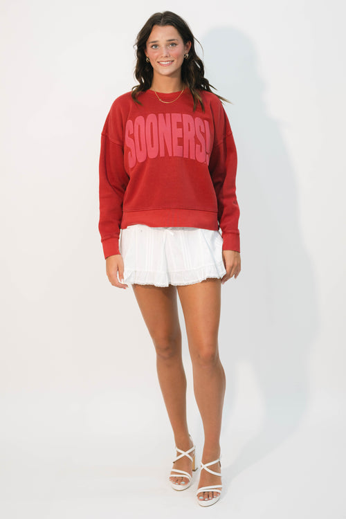 Puff ink collegiate sweatshirt
