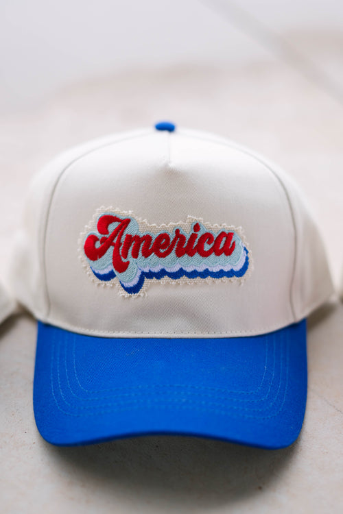 retro america trucker hat