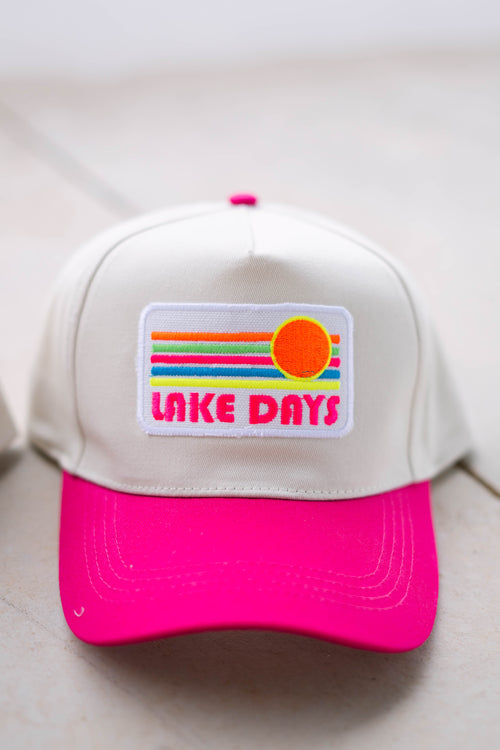 lake days trucker hat