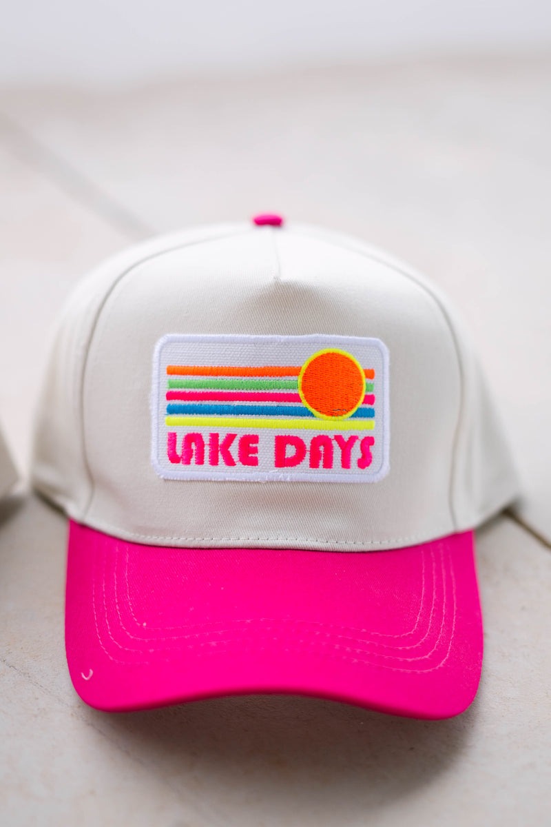lake days trucker hat