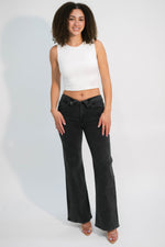 Vintage black flare jeans mid rise