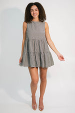 trendy fall plaid mini dress