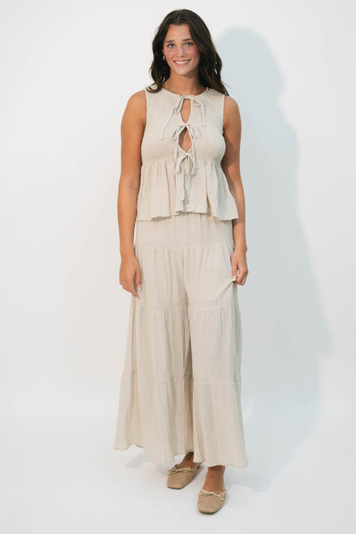 Bohemian two piece set oatmeal