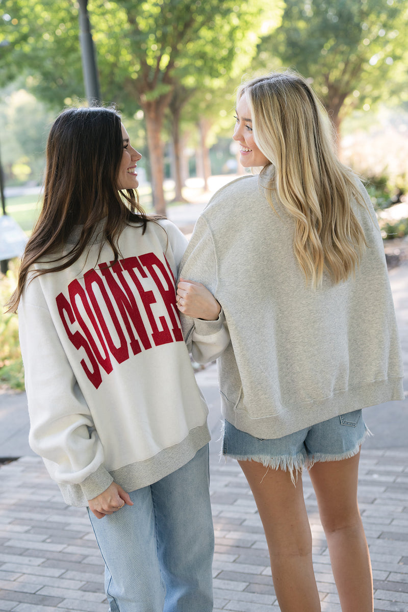 Oklahoma Sooners Mock Neck Reversible Sweatshirt
