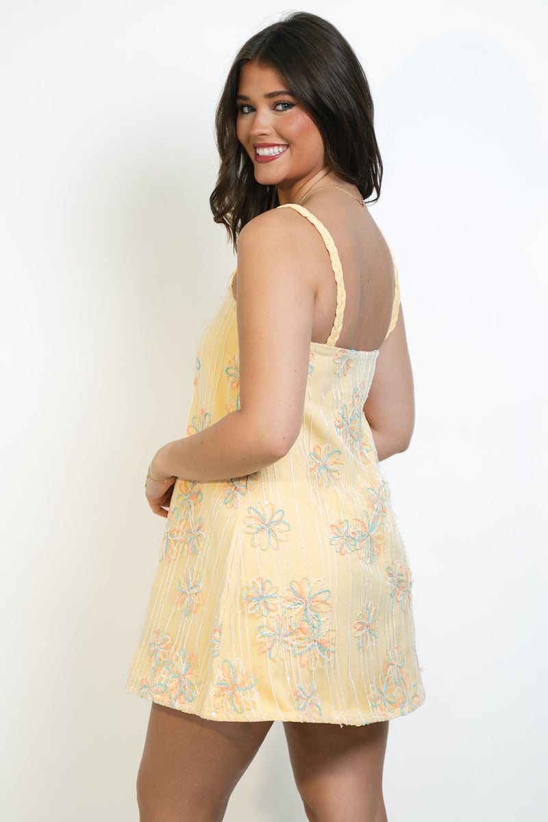 cute yellow summer dress Yellow Dress for Girls Summer Casual Boho Ruffle Sleeve Party Dresses Yellow