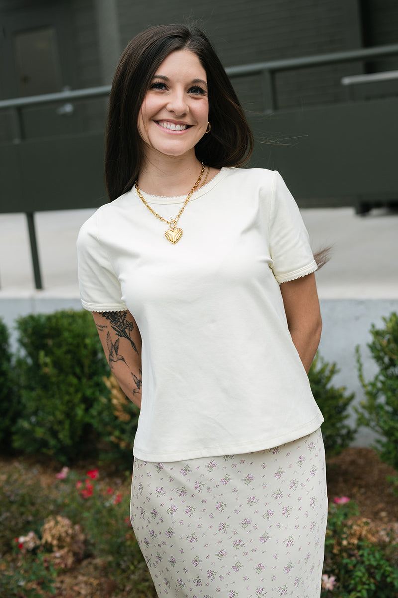 Lucy Scallop Edge Top