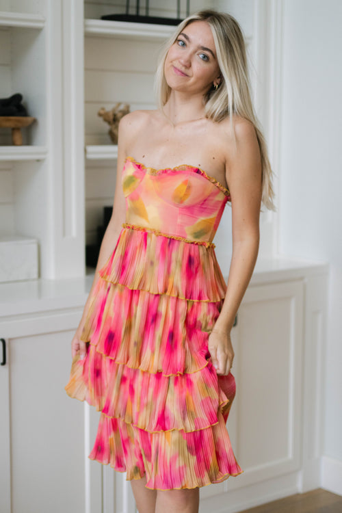 resort-style tiered dress

