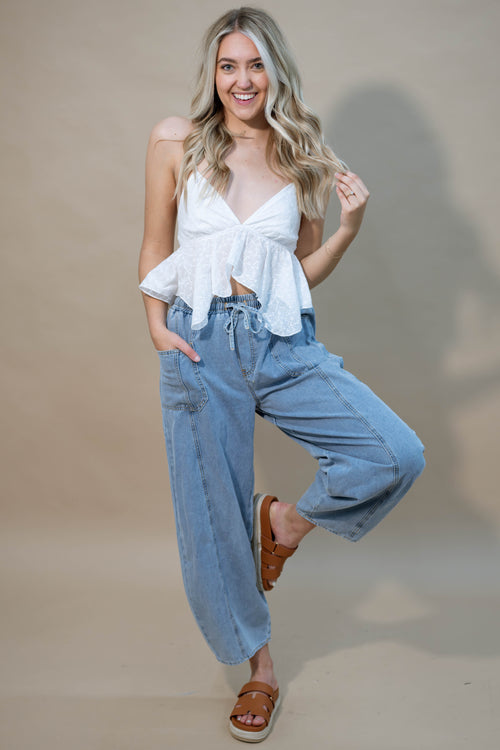 Festival fashion white embroidered top