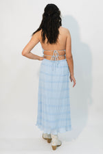 Mary Halter Top & Skirt Set - Blue
