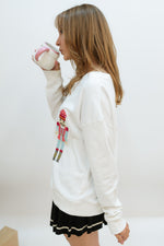 Nutcracker Long Sleeve Sweatshirt - White