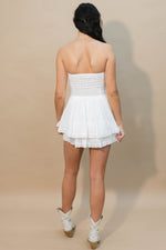 Jenna Strapless Mini Dress - White