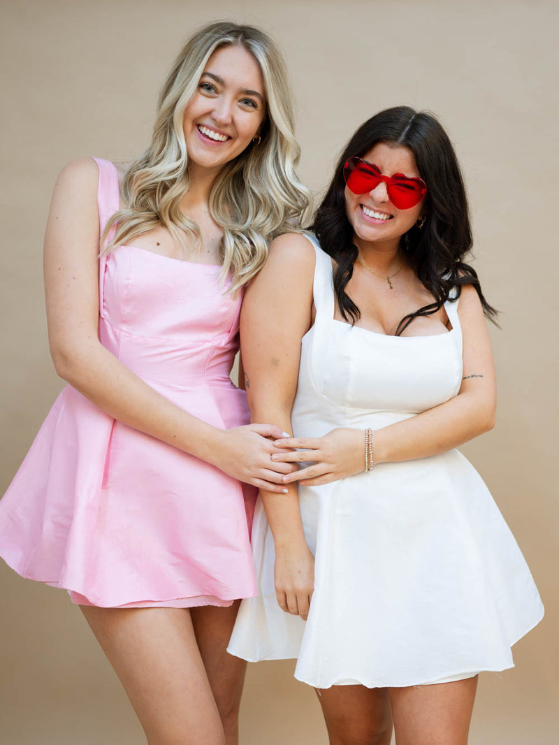 Galentine's Day matching mini dresses