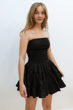 Ellie Drop-Waist Dress - Black