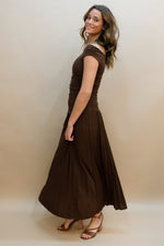 Portia Chocolate Maxi Dress