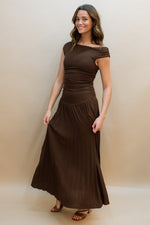 Portia Chocolate Maxi Dress