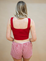 Spring basic red top and bottoms