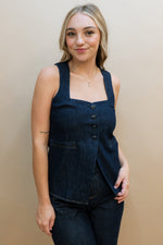 Dolce Denim Vest Top