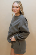 Malibu Athletics Sweatshirt - Charcoal Brown