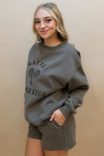 Malibu Athletics Sweatshirt - Charcoal Brown