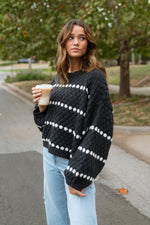 women cute trendy oversize sweater