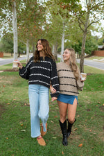 cute fall pictures with best friend with  matching sweater outfit