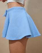 Trendy athletic blue skort