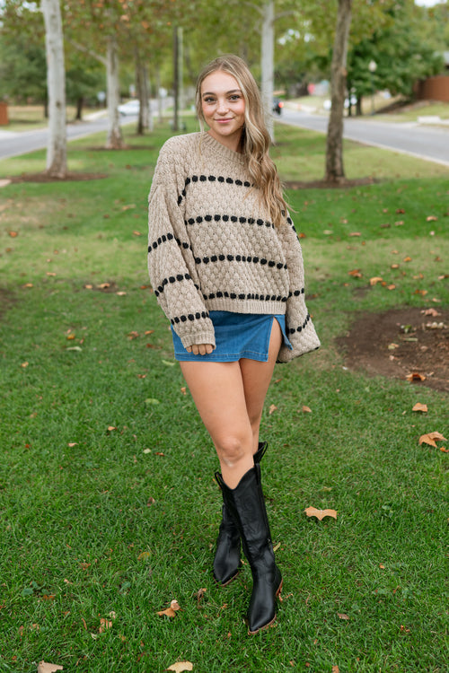 neutral oversize sweater