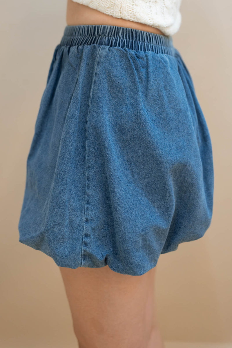 Denim Bubble Skirt