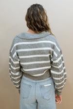 Erica Striped Cropped Sweater