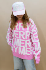 'Merry’ Sweater - Pink