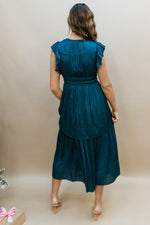 Camille Emerald Midi Dress