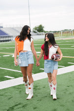 College football orange varsity vest