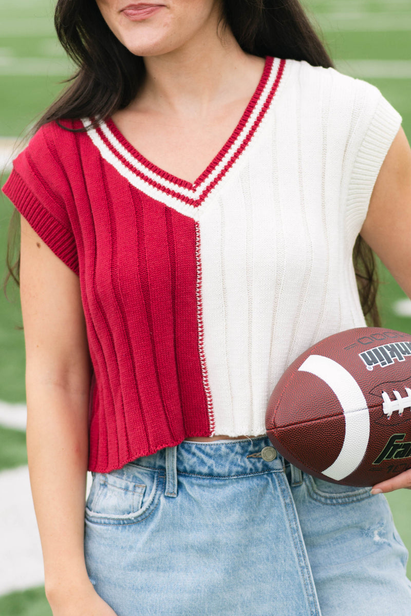 Alabama crimson game day sweater vest