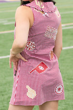 Sooners team dress preppy gingham style
