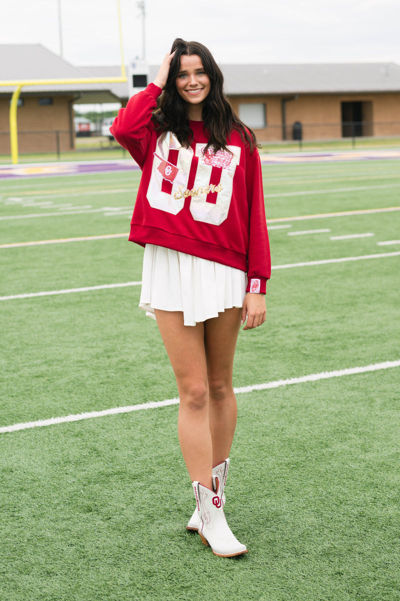 Oklahoma University game day shoes