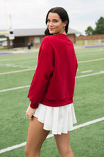 Oklahoma University game day sweatshirt red