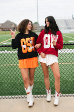 Football game outfit OU Sooners sweatshirt