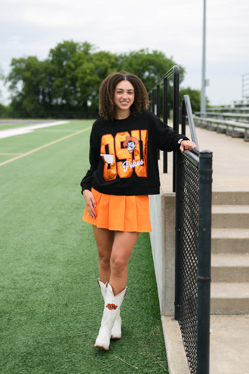 Game day outfit OSU sweatshirt Pistol Pete