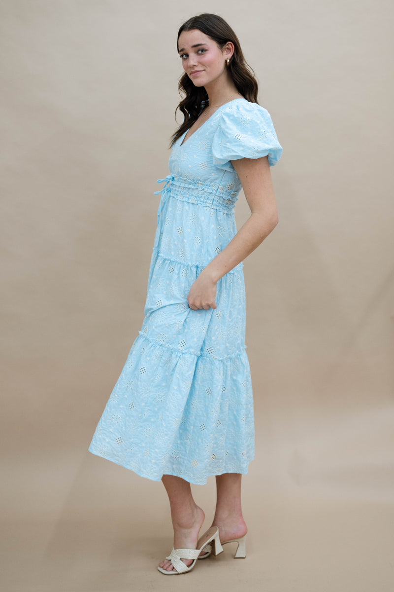 Oklahoma spring brunch eyelet dress