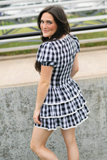 Football tailgate fashion gingham print