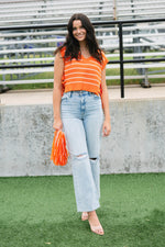 University of Texas orange striped vest