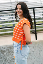 University of Florida orange game day vest stripes