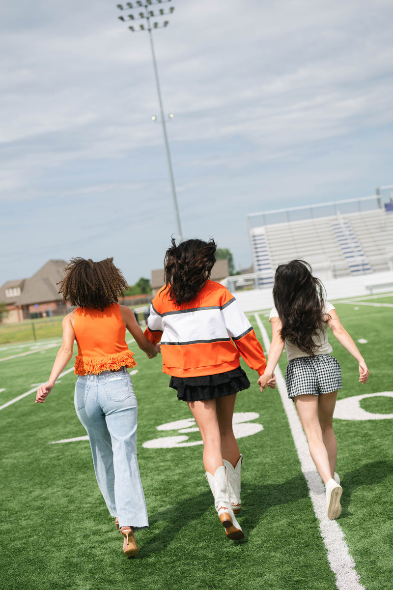 Game day outfits sparkle sweatshirt