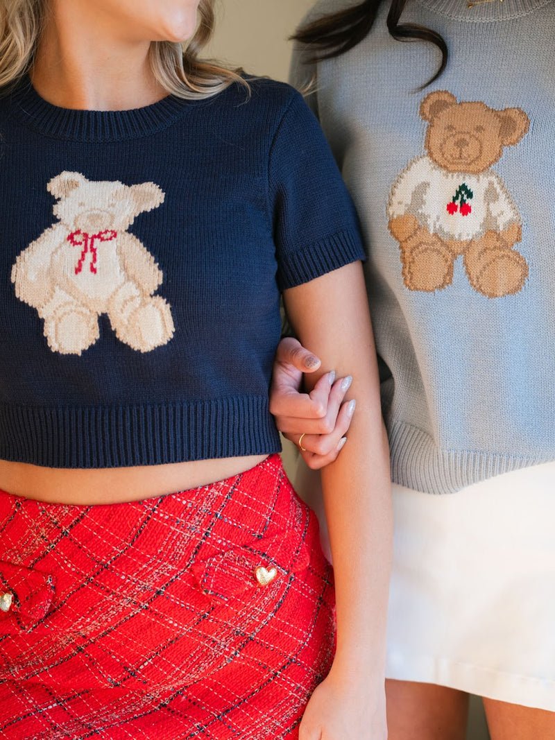 Retro Light Academia Bear Sweaters