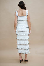 Oklahoma City spring fashion white ruffle set