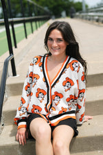 OSU Pistol Pete cardigan all over print