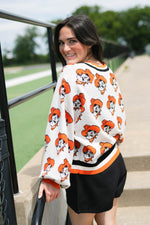 Cowboys game day cardigan Queen of Sparkles
