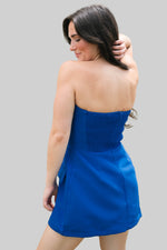 blue dress senior photos
